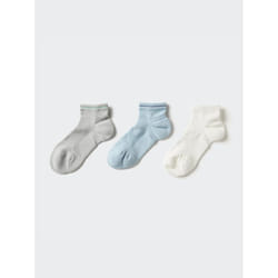 Uniqlo Japan Short Socks 3 Pair Set - 03 GRAY/2426