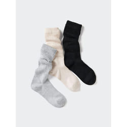 Uniqlo Japan Loose Socks 3 Pair Set - 03 GRAY/2426