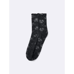 Gu By Uniqlo Lace Crew Socks - 09 BLACK/ONE SIZE