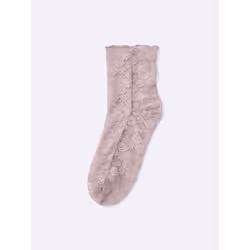 Gu By Uniqlo Lace Crew Socks - 09 BLACK/ONE SIZE