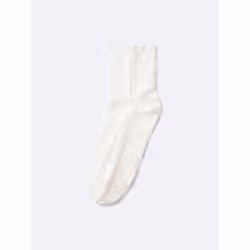 Gu By Uniqlo Lace Crew Socks - 09 BLACK/ONE SIZE