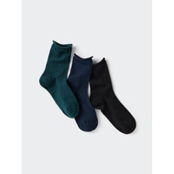 Uniqlo Japan Socks  3 Pair Set - 58 DARK GREEN/2426