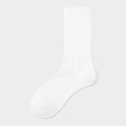 Gu By Uniqlo Ribbed Pile Crew Socks - 14 RED/ONE SIZE