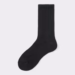 Gu By Uniqlo Ribbed Pile Crew Socks - 14 RED/ONE SIZE