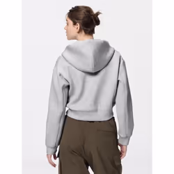 Gu By UniQlo Double Face Full Zip Hoodie Q - 01 OFF WHITE/XS