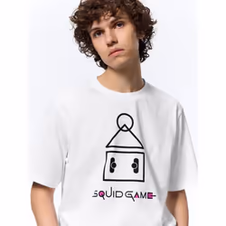 Gu By Uniqlo Graphic T Netflix Series Squid Game - 00 WHITE/3XL