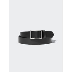 Uniqlo Japan Italian Leather Holeless Belt - 09 BLACK/M