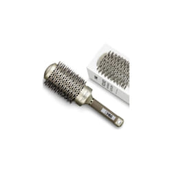 Round Hair Brush -  85mm (3.3") - Natural Boar Bristle Hairbrush for Blow Drying and Quiff Styling - Small Circlular Roll Brush for Women and Men -