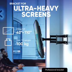 ONKRON M8L-B TV mount/stand 2.54 m (100") Black - Additional view 2