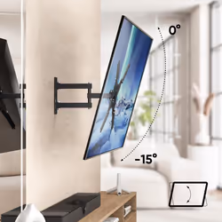 Articulating TV Wall Mount for 26-55 Inch Screen up to 88 lbs - Extending TV Mount Swivel and Tilt Full Motion max VESA 400x400 Wall Mount T