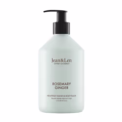 Jean & Len 2800100520, Balm, Women, Universal skin, 500 ml, Pump bottle, Ginger, Rosemary