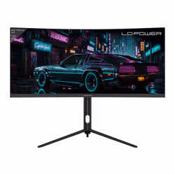 LC-Power LC-M30UWFC, 76.2 cm (30"), 2560 x 1080 pixels, UltraWide Full HD, LED, 1 ms, Black