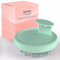 NAYEK Green Silicone Scalp Massager Hair Growth- Scalp Scrubber for Healthy Hair with Soft Silicone Bristles for Dandruff Rem ...