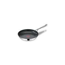 Jamie Oliver by Tefal Cook's Direct, Stainless Steel, Non-Stick Frying Pan 24 cm, Induction Compatible, 10-Year Guarantee, Oven Safe