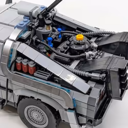 New 1872pcs Back To The Future Time 1:12 Machine Compatible 10300 Building Blocks Technical Car Bricks Construct Birthday Toys Gifts