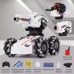 New 3in1 2.4g 4wd Rc Tank Water Bomb Watch Gesture Sensing Off-road Drift Remote Control Tank With Music Light Rc Car - as th ...