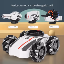 New 3in1 2.4g 4wd Rc Tank Water Bomb Watch Gesture Sensing Off-road Drift Remote Control Tank With Music Light Rc Car - as the picture, Remote control
