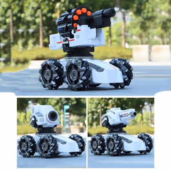 New 3in1 2.4g 4wd Rc Tank Water Bomb Watch Gesture Sensing Off-road Drift Remote Control Tank With Music Light Rc Car - as the picture, Remote control
