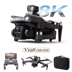 New V198 Gps Drone Esc 8k Hd Camera Professional Fpv 5g Wifi Laser/optical Flow Obstacle Avoidance Brushless Motor Foldable Quadcopter T - 8K 2B Lidar