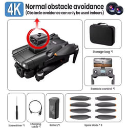 New V198 Gps Drone Esc 8k Hd Camera Professional Fpv 5g Wifi Laser/optical Flow Obstacle Avoidance Brushless Motor Foldable Quadcopter Toy Gif - 4K 1B