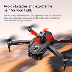 New V168 Max Pro Drone Gps 8k Professional With Hd Camera 5g Wifi Fpv Brushless Remote Control Quadcopter Obstacle Avoidance - black, 8K GPS 1 battery