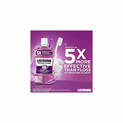 Listerine Total Care Antibacterial Mouthwash (95ml), Caring and Cleansing Mouthwash to Freshen Breath with 10-in-1 Benefits, Clean Mint-Flavoured