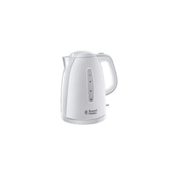 Russell Hobbs Textures Electric 1.7L Cordless Kettle (Fast Boil 3KW, White premium plastic, matt & high gloss finish, Removable washable anti-scale fi