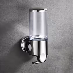 Bathroom Foam Soap Dispenser Hand Sanitizer Holder Wall Mount Soap Shampoo Liquid Dispenser Bathroom Accessories LXY - clear