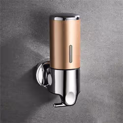 Bathroom Foam Soap Dispenser Hand Sanitizer Holder Wall Mount Soap Shampoo Liquid Dispenser Bathroom Accessories LXY - clear