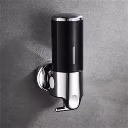 Bathroom Foam Soap Dispenser Hand Sanitizer Holder Wall Mount Soap Shampoo Liquid Dispenser Bathroom Accessories LXY - clear