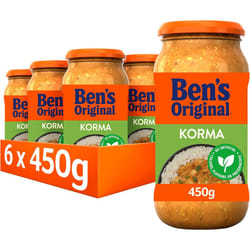Ben's Original Korma Sauce Curry Sauce, Bulk Multipack 6 x 450g