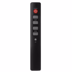 6 Key Learning Remote Control for TV STB DVD DVB HIFI Copy Code From Infrared IR Remote Controller - black