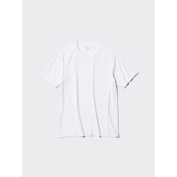 Uniqlo Japan Dry Ex Crewneck Tee  Short Sleeve - 00 WHITE/XS