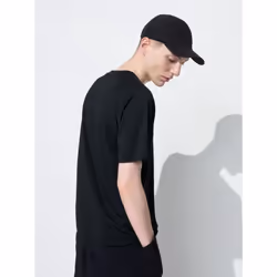 Uniqlo Japan Dry Ex Crewneck Tee  Short Sleeve - 09 BLACK/L