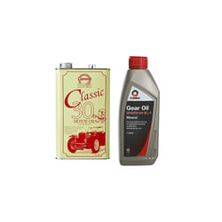 Comma CLA305L 5L Classic Motor Oil 30 & GO41L EP80W-90 1L GL4 Gear Oil