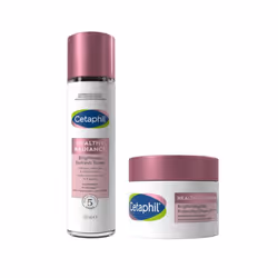 Cetaphil Healthy Radiance Face Cream & Toner with Niacinamide Skincare Set, SPF 15 Day Face Cream 50g + Brightness Refresh To ...