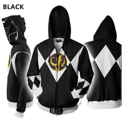 Men Women Sweatshirt Power Samurai Rangers Cosplay Hoodie Costume Superhero Cosplay Halloween Party Streetwear Tops - black, XXXXL