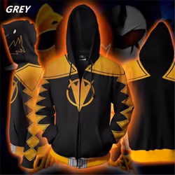 Men Women Sweatshirt Power Samurai Rangers Cosplay Hoodie Costume Superhero Cosplay Halloween Party Streetwear Tops - black, XXXXL