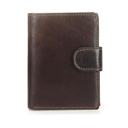 Men Wallet Oil Wax Cowhide Genuine Leather Wallets Coin Purse Clutch Hasp Open Top Quality Retro Short Wallet 13.5cm - coffee