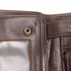 Men Wallet Oil Wax Cowhide Genuine Leather Wallets Coin Purse Clutch Hasp Open Top Quality Retro Short Wallet 13.5cm - coffee