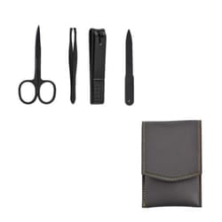 4pcs/Set Xiaomi Manicure Cutters Nail Clipper Set Household Stainless Steel Ear Spoon Nail Clippers Pedicure Nail Scissors Tool - grey