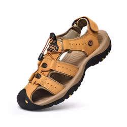 Mens Sandals Beach Shoe Non-Slip Hiking Casual Walking Hiking Shoes Sports Size - Yellow, Tag Size 47=UK Size 12