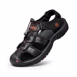 Mens Sandals Beach Shoe Non-Slip Hiking Casual Walking Hiking Shoes Sports Size - Black, Tag Size 41=UK Size 7