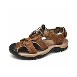 Mens Sandals Beach Shoe Non-Slip Hiking Casual Walking Hiking Shoes Sports Size - Dark brown, Tag Size 41=UK Size 7