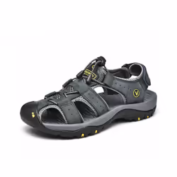 Mens Sandals Beach Shoe Non-Slip Hiking Casual Walking Hiking Shoes Sports Size - Grey, Tag Size 43=UK Size 9