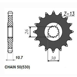 SUNSTAR 517-16 Chain Pinion 16