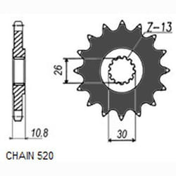 SUNSTAR 395-15 Chain Pinion 15