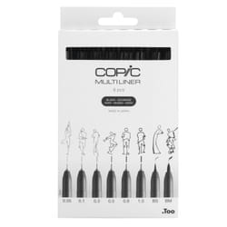 Copic Multiliner fineliner Multi Black 8 pc(s)