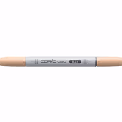 Copic Ciao Marker E21 (Soft Sun), 1 pc(s), Beige, Chisel/Brush tip, Round, Acrylic-based ink, Adult/Child