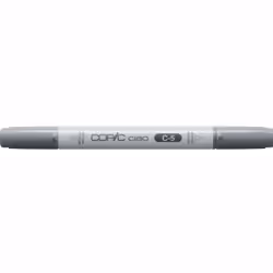 Copic Ciao Marker C-5 (Cool Gray No.5), 1 pc(s), Cool gray, Chisel/Brush tip, Round, Acrylic-based ink, Adult/Child